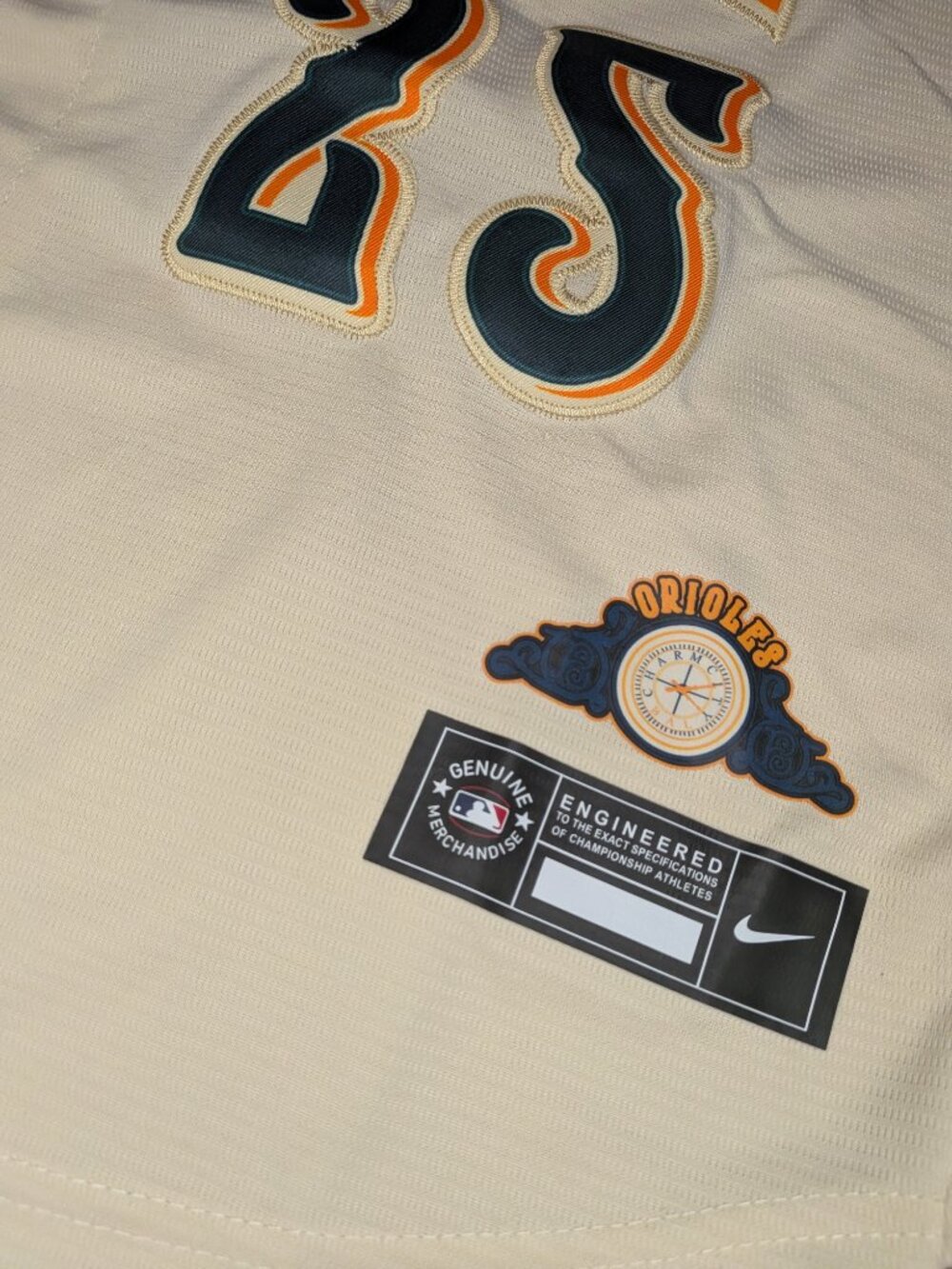 Pete Alonso #25 Baltimore Orioles ⚾ Cream 2026 City Connect Men's Jersey - Picture 6 of 7
